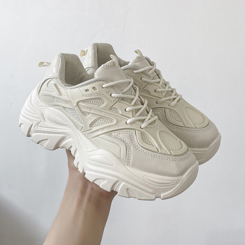 Thick-soled Breathable Single-lined Platform Dad Shoes