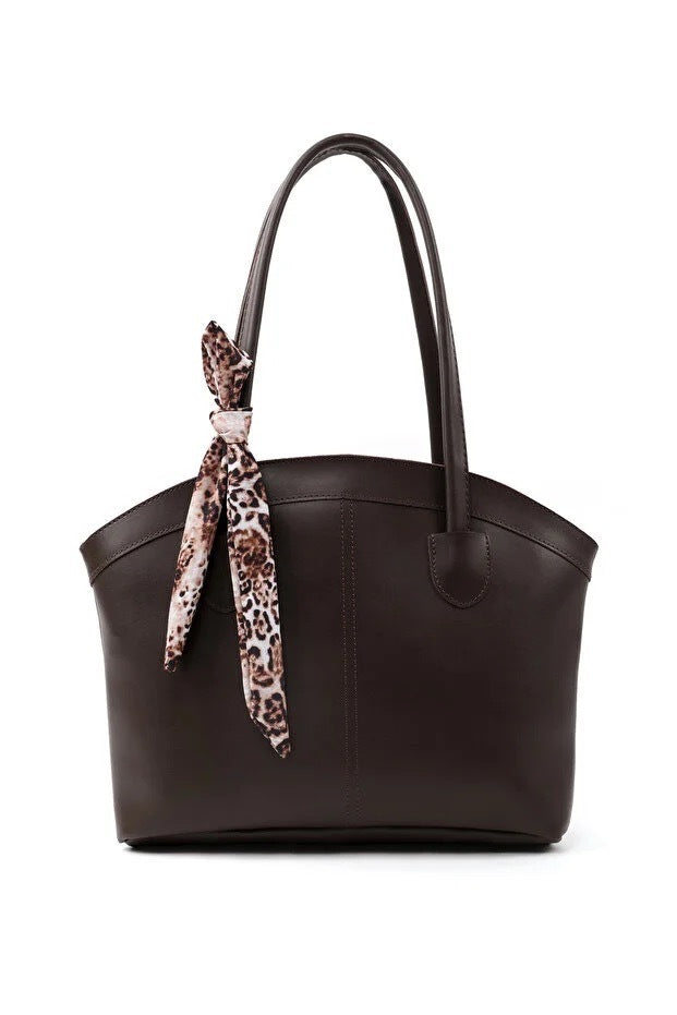 Faux Leather Shoulder Bag