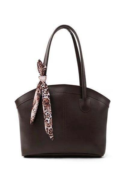 Faux Leather Shoulder Bag