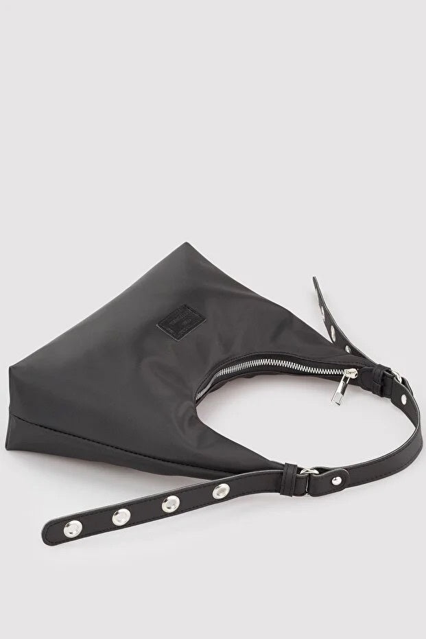 Black Baguette Shoulder Bag