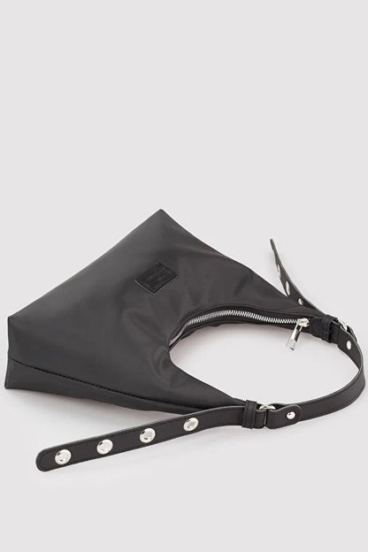 Black Baguette Shoulder Bag